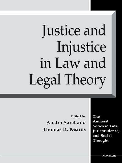 Title details for Justice and Injustice in Law and Legal Theory by Austin Sarat - Wait list